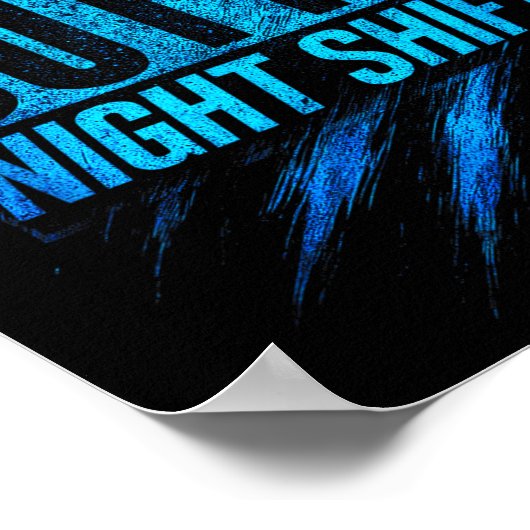 Straight Outta Night Shift - Funny Owl Workers  ポスター (角)