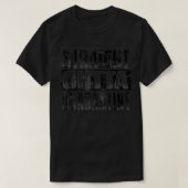 Straight Outta Quarantine  Social Distancing  Tシャツ (デザイン正面)