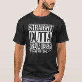 Straight Outta Schedule Changes Class 2023の卒業生 Tシャツ (正面)