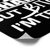 Straight Outta Shape But Btch I'm Tryin Funny Work ポスター (角)