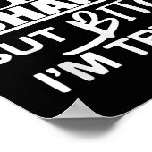 Straight Outta Shape But Btch Im Tryin Funny Worko ポスター (角)