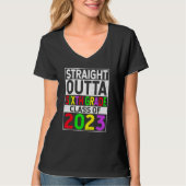 Straight Outta Sixth Grade 2023 Graduation 6th Gra Tシャツ (正面)