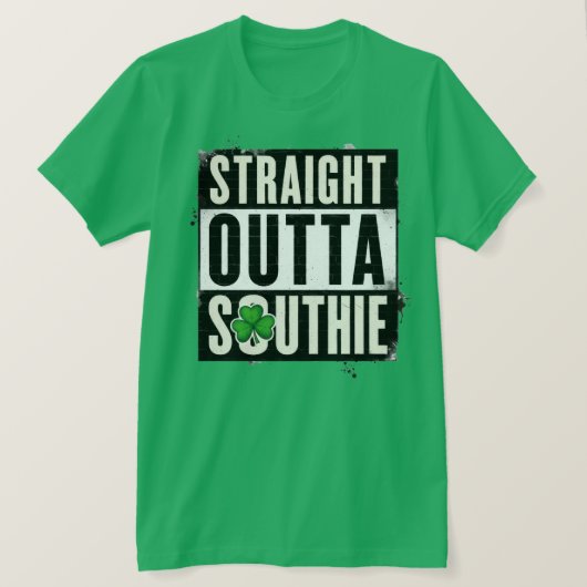 Straight Outta Southie Boston Tシャツ (デザイン正面)