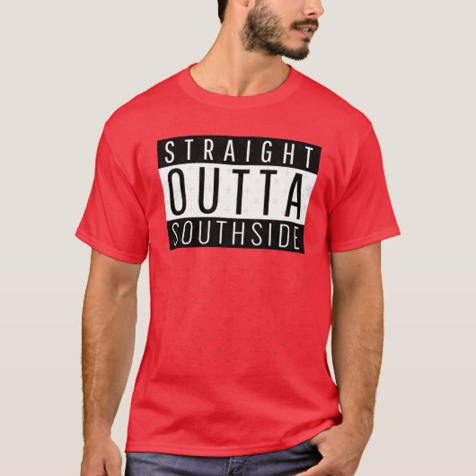 Straight Outta Southside Alabama Southside AL Tシャツ (正面)