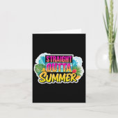 Straight Outta Summer Back To School First Day Fal カード (正面)