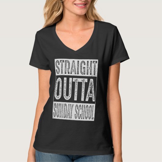 Straight Outta Sunday School   Graduation Tシャツ (正面)
