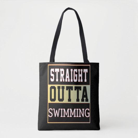 STRAIGHT OUTTA SWIMMING トートバッグ (正面)