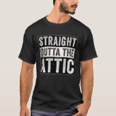 Straight Outta the Attic  WiFi HVAC Tech Installer Tシャツ (正面)