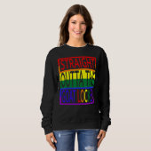 Straight Outta The Goat Locker Navy Chief Rainbow  スウェットシャツ (正面フル)