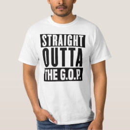 Straight Outta The GOP -アンチ – トランプ –  Tシャツ