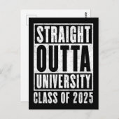 Straight Outta University 2025バージョ動揺してン ポストカード (正面/裏面)