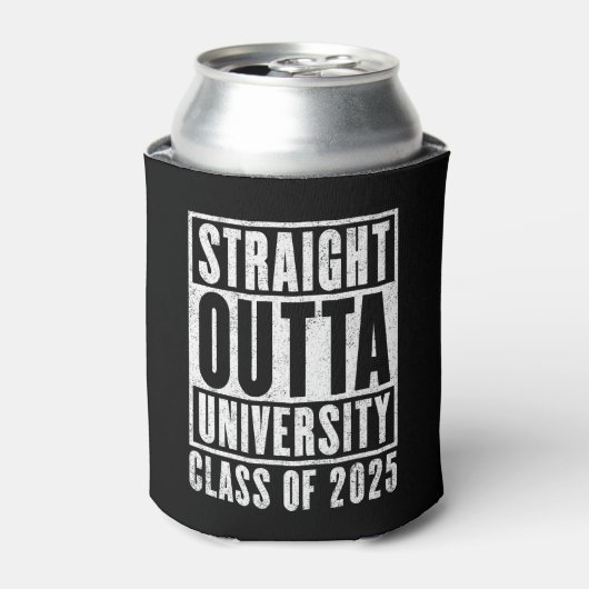 Straight Outta University 2025バージョ動揺してン 缶クーラー (缶正面)
