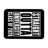Straight Outta University Class of 2026 マグネット (横)