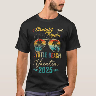 Straight Trippin マートルビーチ 2025 ファミリーサマーV Tシャツ