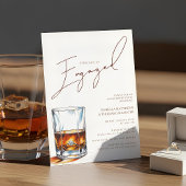 Straight Up Engaged Whiskey Engagement Party 招待状