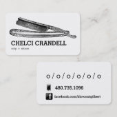 StraightRazor社会的な媒体カード 名刺 (正面/裏面)