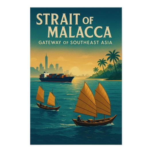 Strait of Malacca – Gateway of Southeast Asia ポスター (正面)