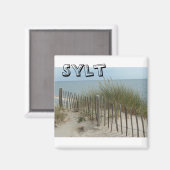 Strand auf Sylt in Deutschland マグネット (正面/裏面)