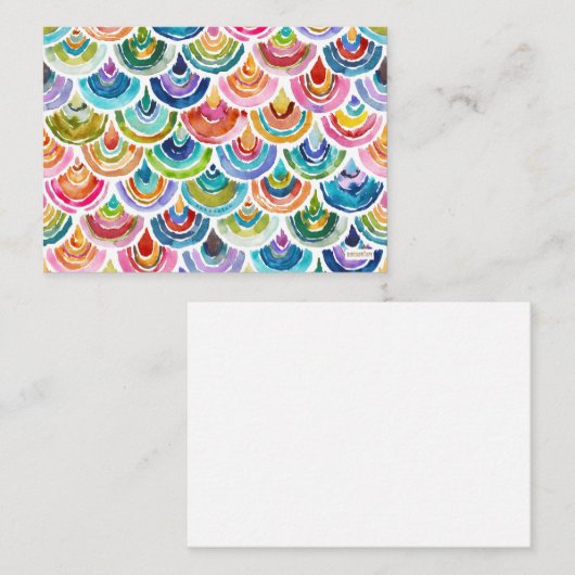 STRANEBOWホタテカラフルロプノートカード ノートカード (正面/裏面)
