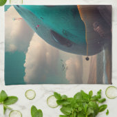 Strange Whale キッチンタオル (折り畳み)