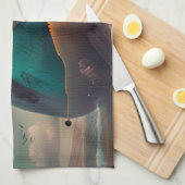 Strange Whale キッチンタオル (四つ折り)