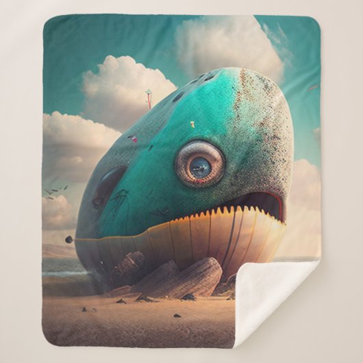 Strange Whale シェルパブランケット (正面)