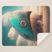 Strange Whale シェルパブランケット (正面(横))