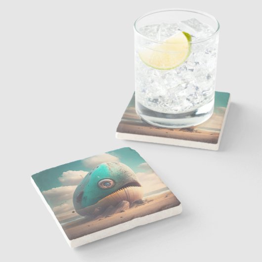 Strange Whale ストーンコースター (横)