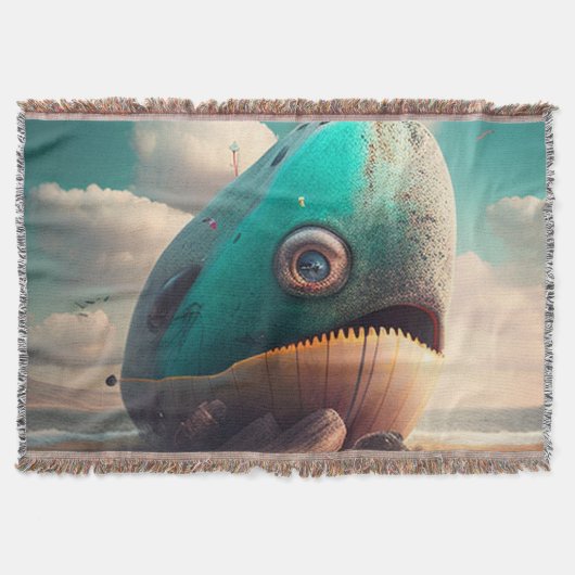 Strange Whale スローブランケット (正面)