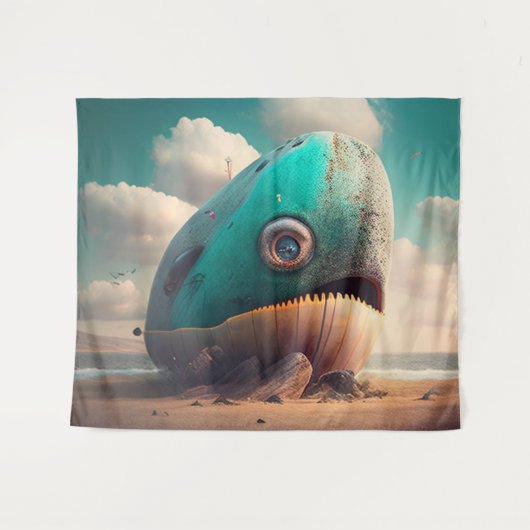 Strange Whale タペストリー (正面(横))
