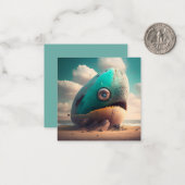 Strange Whale ノートカード (正面/裏面インサイチュ)