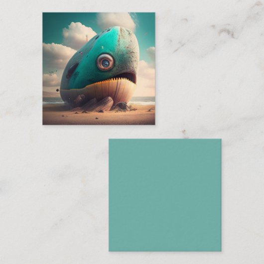 Strange Whale ノートカード (正面/裏面)