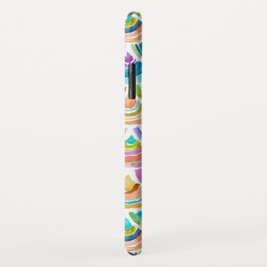 STRANGEBOWの水彩画の虹の人魚の魚スケール Case-Mate iPhoneケース (裏面/右)