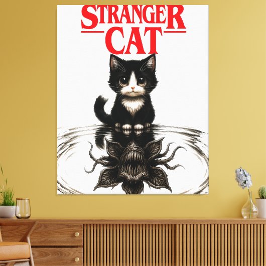 stranger cat キャンバスプリント (インサイチュ (リビング))
