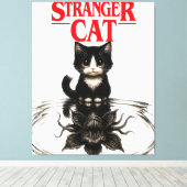 stranger cat キャンバスプリント (インサイチュ (ウッドフロア))