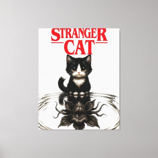 stranger cat キャンバスプリント (正面)