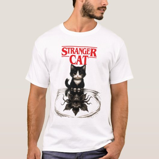 stranger cat tシャツ (正面)