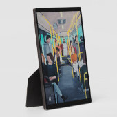 Stranger on the Bus Painting by Alfred Fox フォトプラーク (側面)