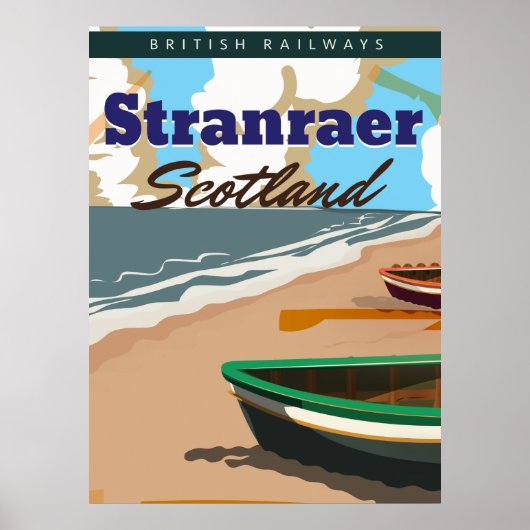 Stranraer Scotlandヴィンテージ旅行ポスター ポスター (正面)