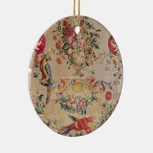 strapworkとの早いロココ様式のスタイルのタペストリー セラミックオーナメント (右)
