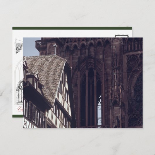 Strasbourg Cathedral ポストカード (正面/裏面)