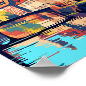 Strasbourg France Art Vintage Travel Illustration ポスター (角)