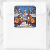 Strasbourg, France Christmas   スクエアシール (バッグ)