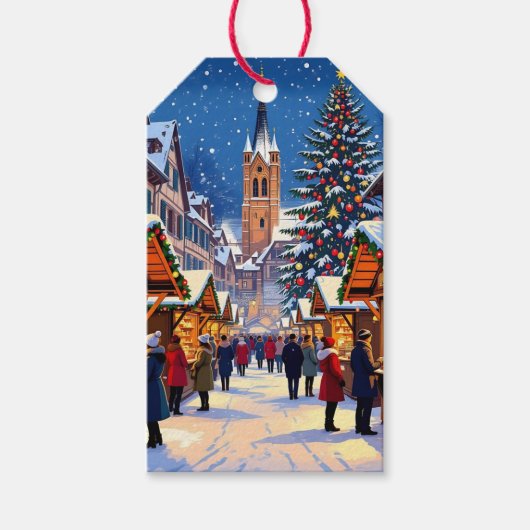 Strasbourg, France Christmas Market ギフトタグ (正面)