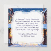 Strasbourg, France Christmas Market Personalized シーズンカード (裏面)