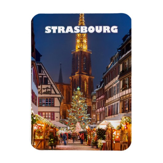 Strasbourg The Capital of Christmas マグネット (縦)