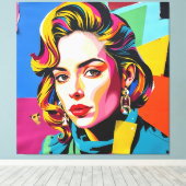 “Strasha” - Gloss Pop Collage Dream キャンバスプリント (インサイチュ (ウッドフロア))