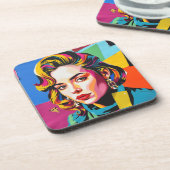 “Strasha” - Gloss Pop Collage Dream コースター (左側)