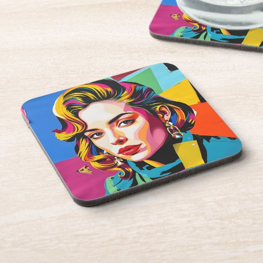 “Strasha” - Gloss Pop Collage Dream コースター (左側)