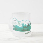 Straße in den Bergen. フロストグラスマグカップ (正面左)